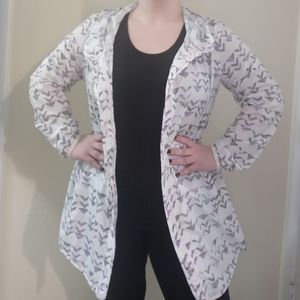 ❤ White Champion Windbreaker